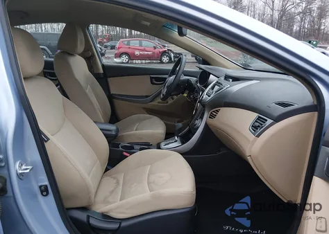 2012 Hyundai Elantra Gls (Ulsan Plant) from USA, damaged, VIN KMHDH4AE7CU338581